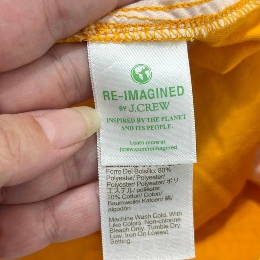 J.Crew City Fit Shorts Size 2 Yellow Cotton Blend Preppy Travel Minimalist Plain - Picture 4 of 11